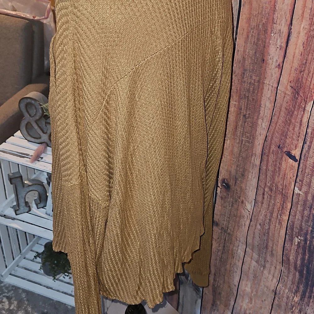 BKE Women’s Soft Knit Button-Front Sweater Cardigan - Camel Brown Size XXL - Picture 3 of 4